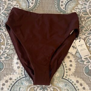 Express Burgundy Body Contour Bikini Bottom NWT